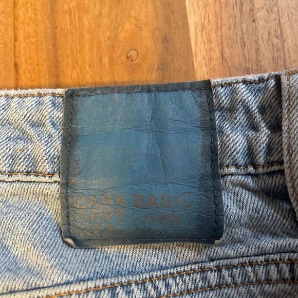 Top Shop Distressed Ripped Striped Jeans - Picture 2 of 9